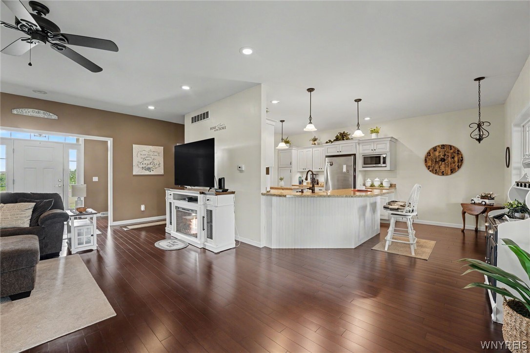6537 Stinson Road Arcade, NY 14009 - Photo 12 of 40 Living room and kitchen view