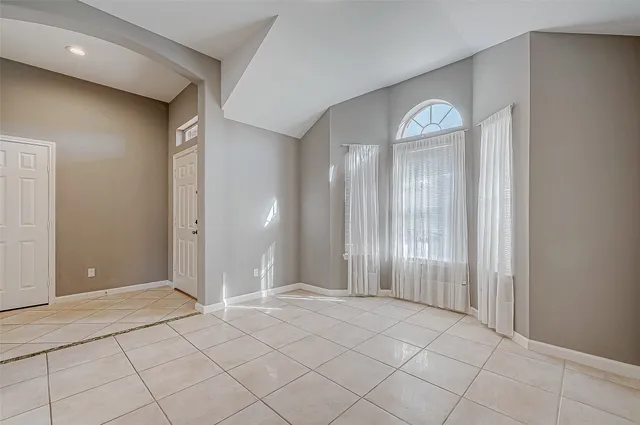 a view of a room with a elevator