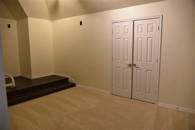 a view of a closet area