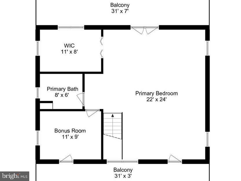 4714 Hunt Avenue Chevy Chase, MD 20815 - Photo 53 of 54 Top Level Floor Plan