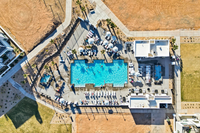 961 West Akoya Pearl Road, Unit 300 St. George, UT 84790 - Photo 57 of 60 Bird's eye view of a pool