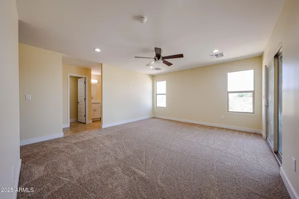 a view of a livingroom with a window