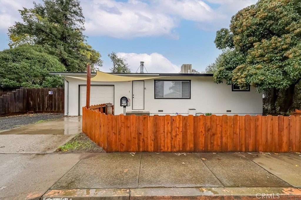 a view of a house with a patio