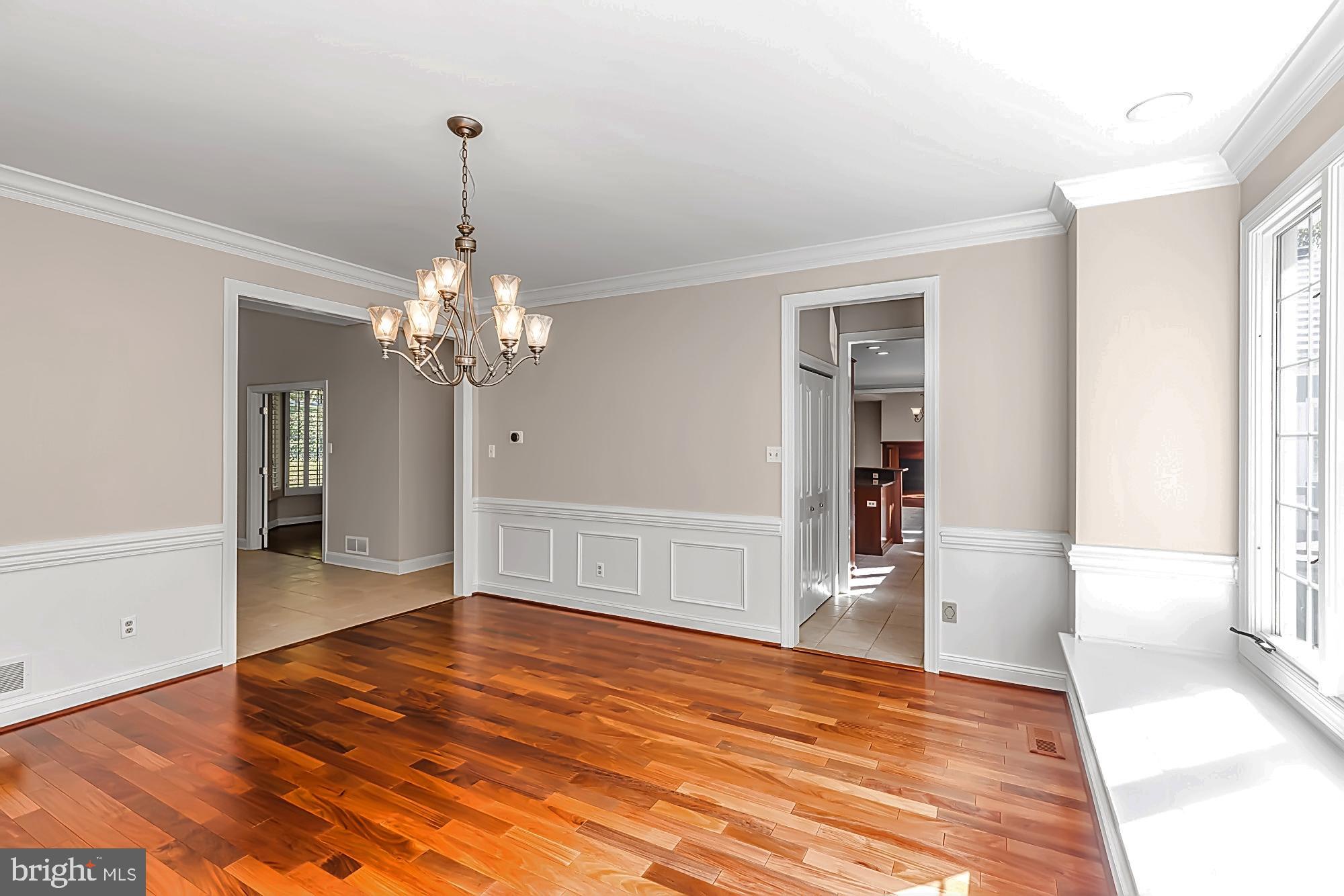 1 Rapps Run Drive Malvern, PA 19355 - Photo 13 of 71 Formal Room w/Brazilian HW Floors & Wainscoting