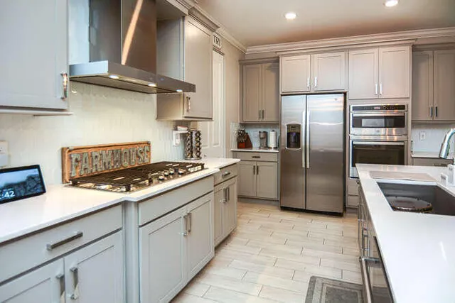 a room with storage and utility