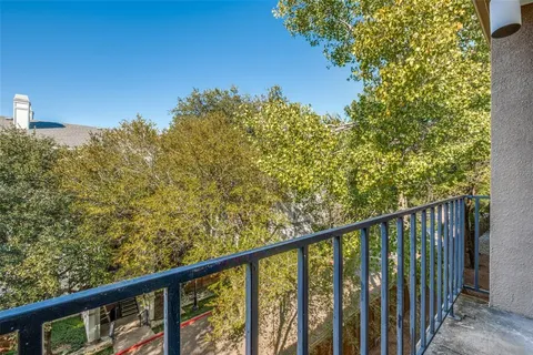 a view of a balcony with outdoor space