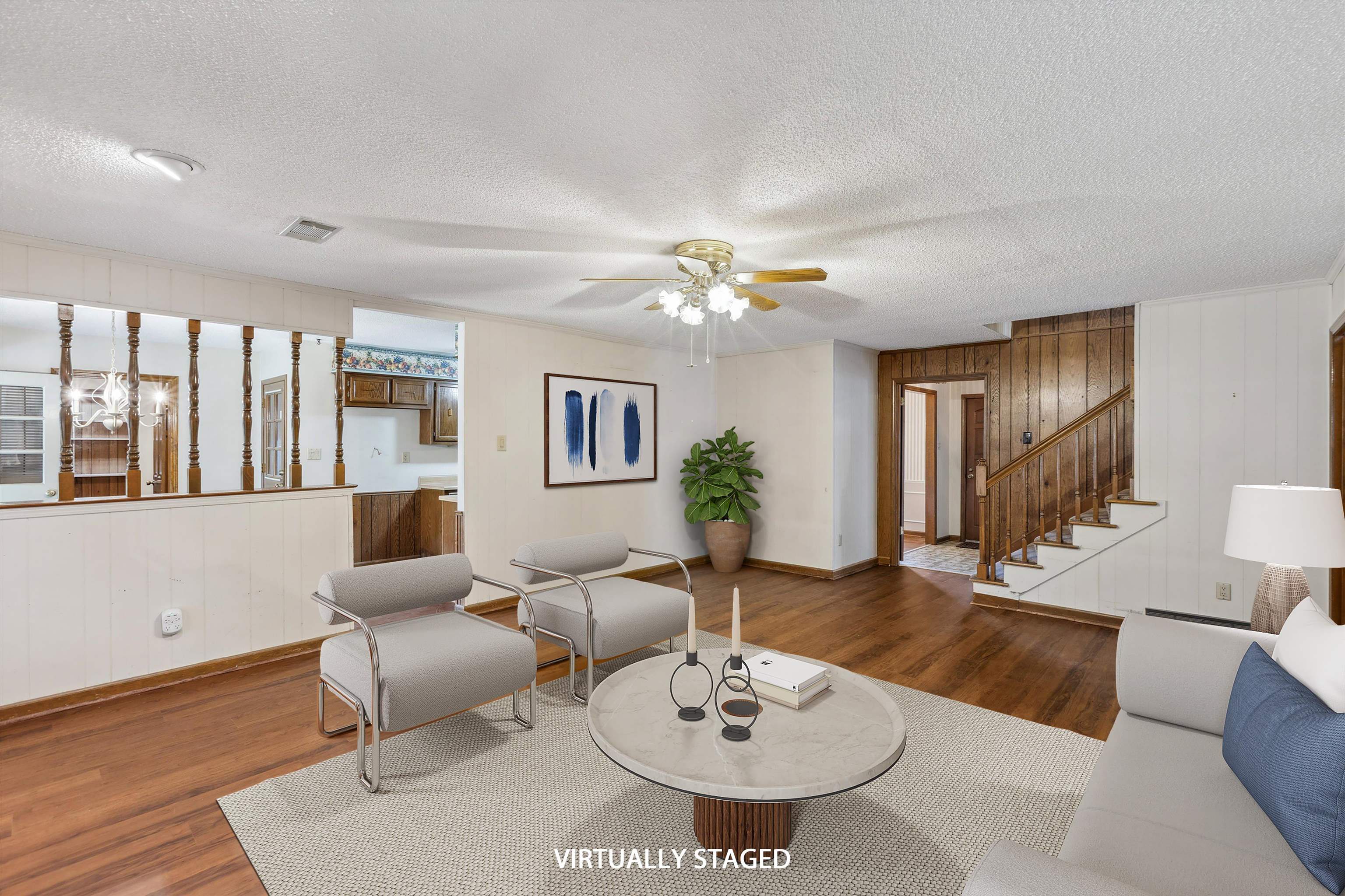 5973 Explorer Road Bartlett, TN 38134 - Photo 6 of 35 a living room with furniture and a wooden floor