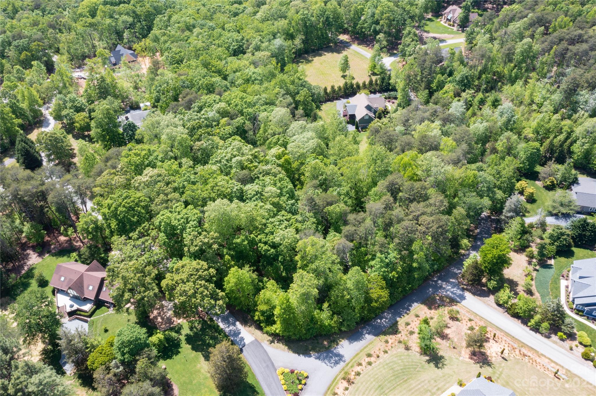0 Club Road, Unit 13 Tryon, NC 28782 - Photo 4 of 6 an aerial view of residential house with outdoor space and trees all around