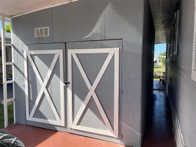 a view of front door