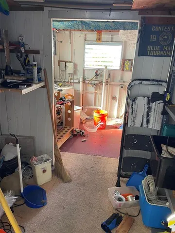 a room with furniture and a window