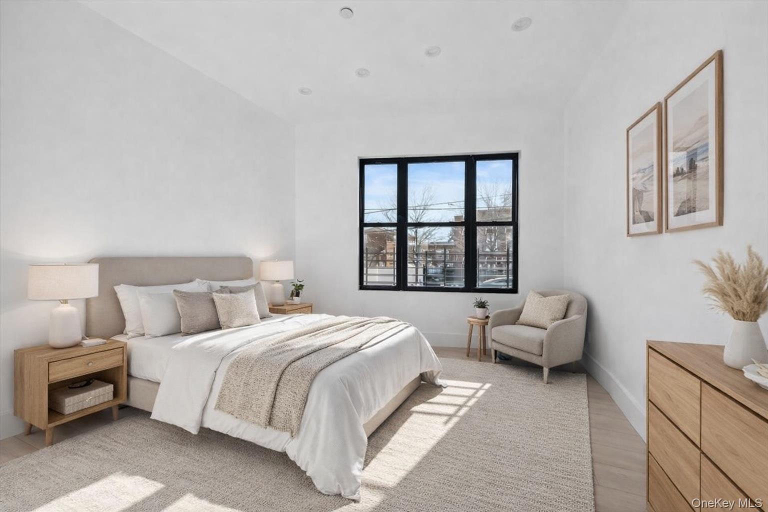 953 Tilden Street Bronx, NY 10469 - Photo 22 of 24 a bedroom with a bed and a couch