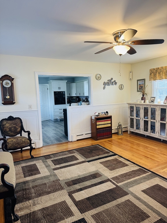 649 Stafford Road Fall River, MA 02721 - Photo 5 of 17 a bedroom with furniture and a chandelier