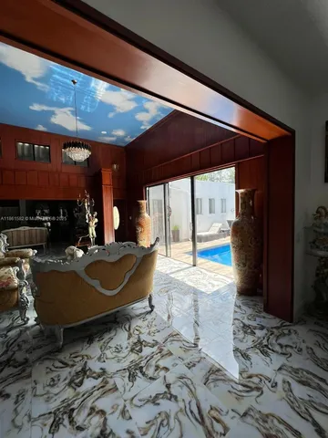 a view of a lounge chair in the patio