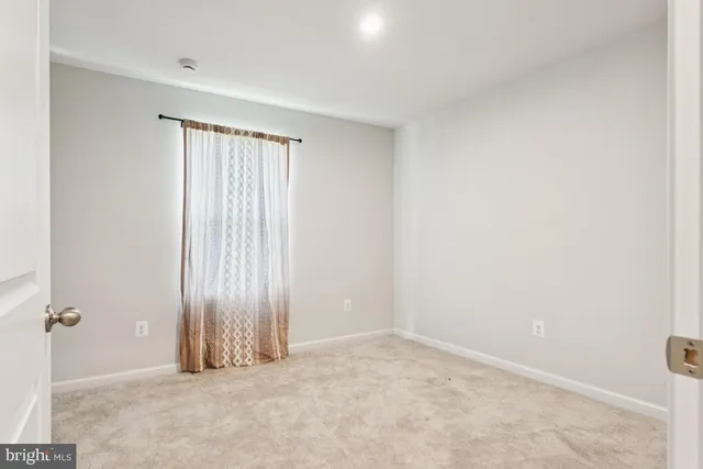 a view of an empty room