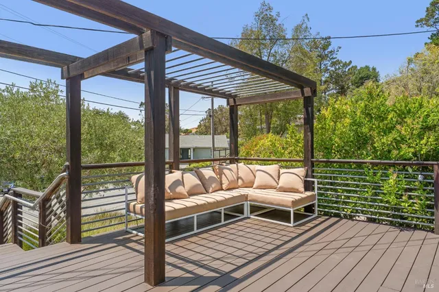 a view of sitting area on roof deck