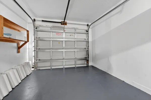 a view of an empty storage area