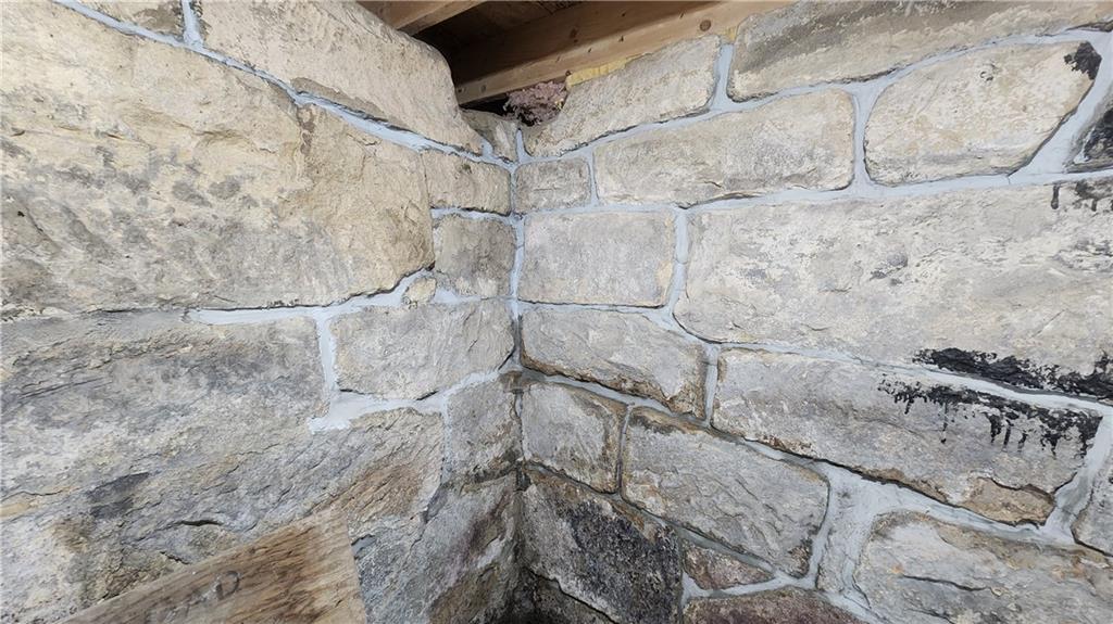 176 Duncan Road Harrisville, PA 16038 - Photo 44 of 48 stone re pointed in the laundry room/wine cellar lol