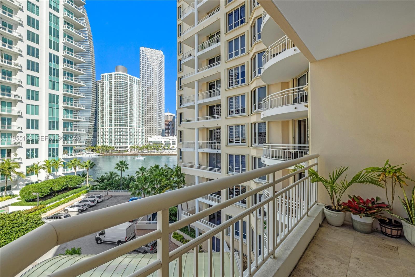 888 Brickell Key Drive, Unit 701 Miami, FL 33131 - Photo 5 of 20 a view of a building from a balcony