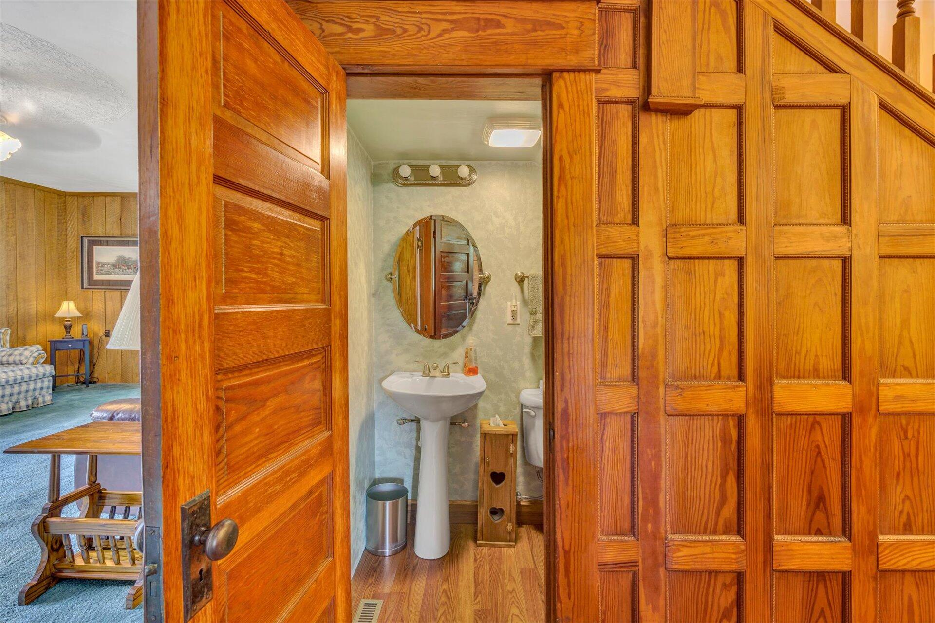 3567 Dillons Mill Road Callaway, VA 24067 - Photo 11 of 37 a bathroom with a sink and a mirror