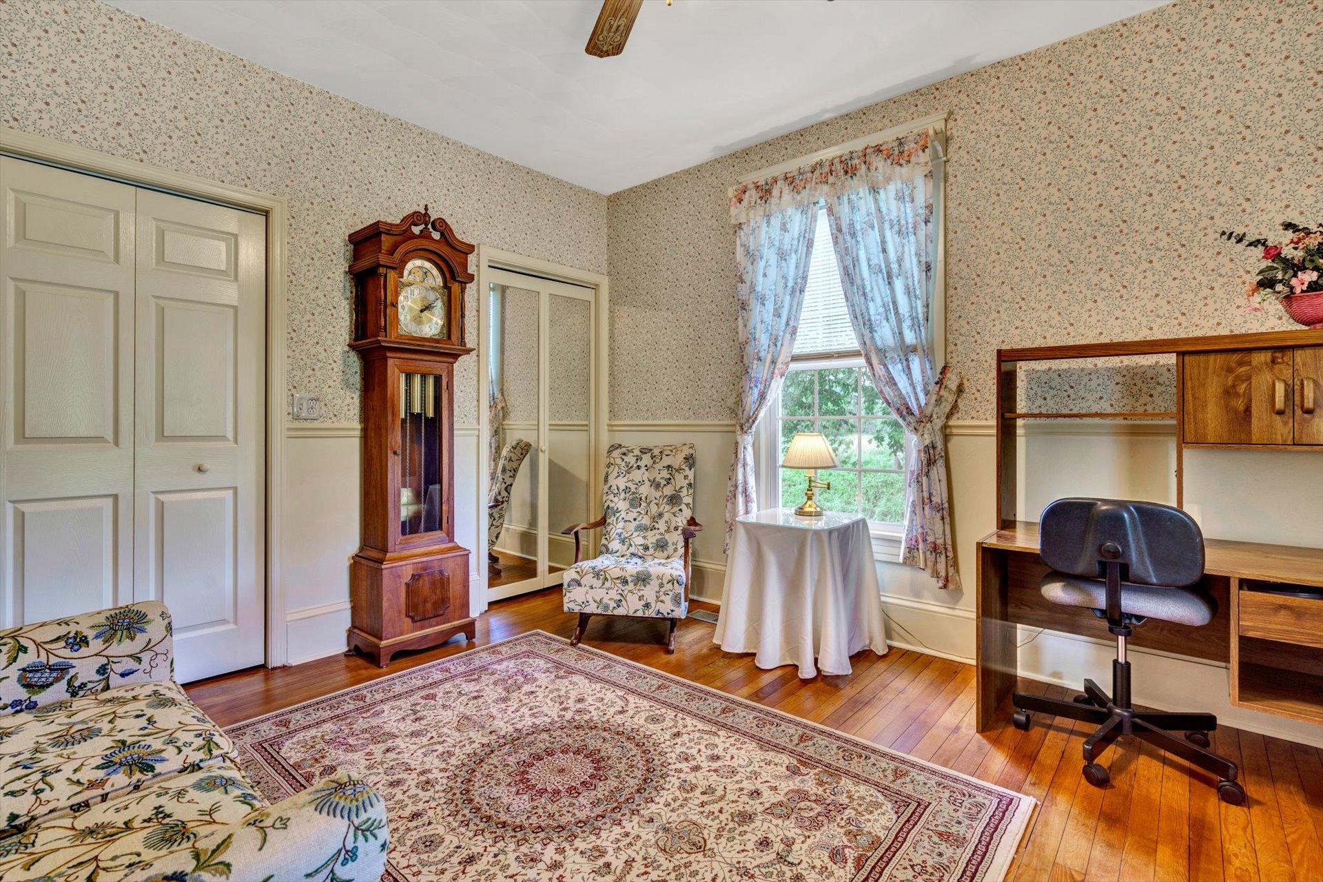 3567 Dillons Mill Road Callaway, VA 24067 - Photo 13 of 37 a bedroom with furniture and a window