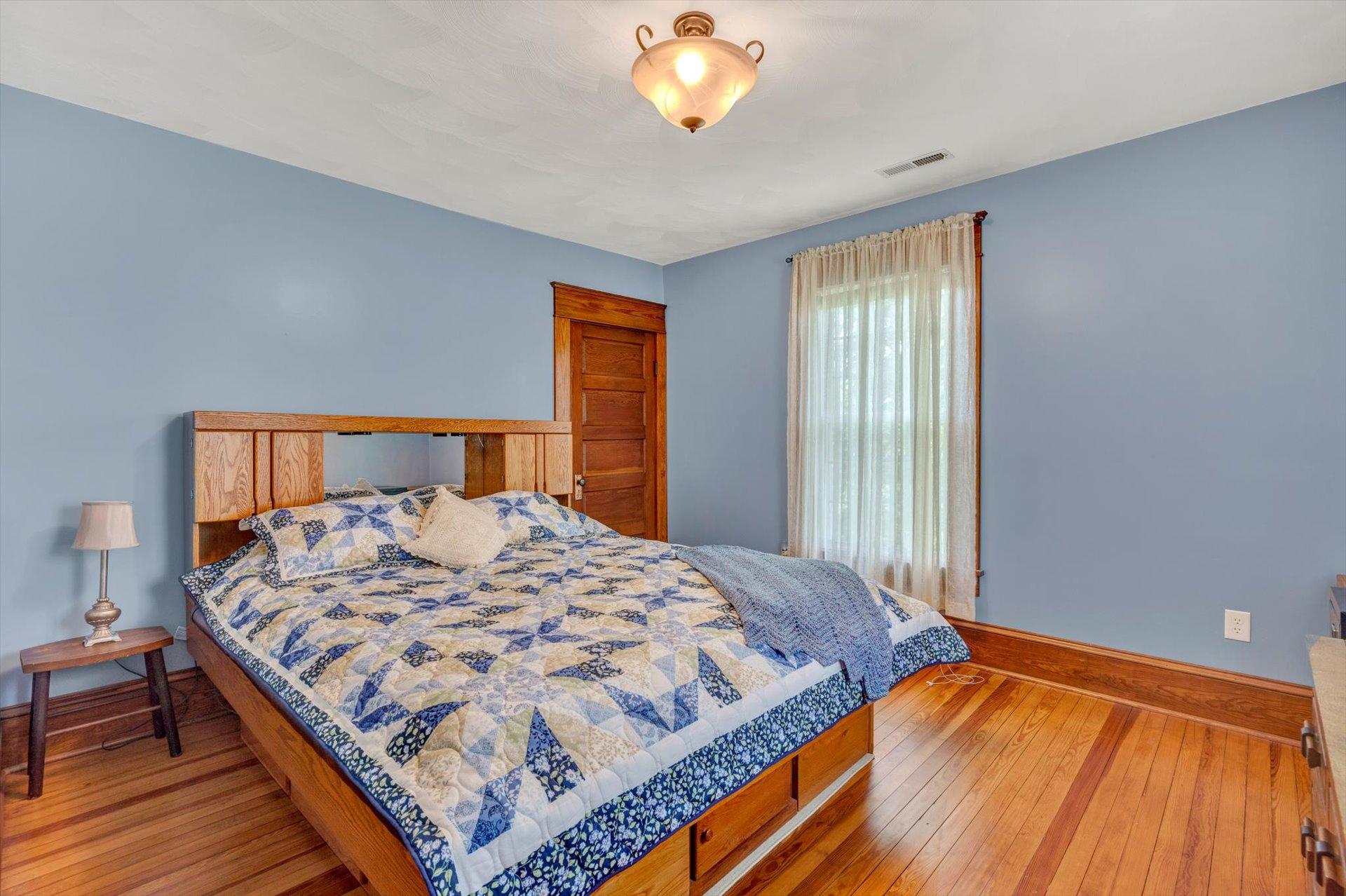 3567 Dillons Mill Road Callaway, VA 24067 - Photo 26 of 37 a bedroom with a bed and a window