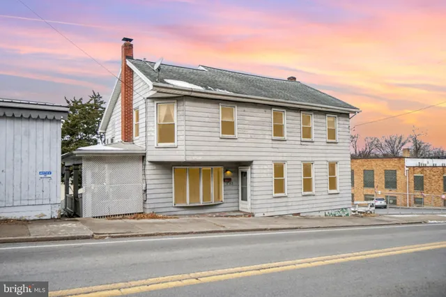 a front view of a house