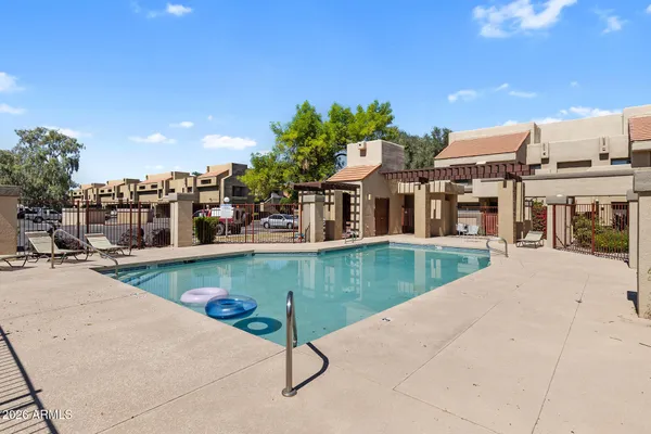 a view of a house with pool