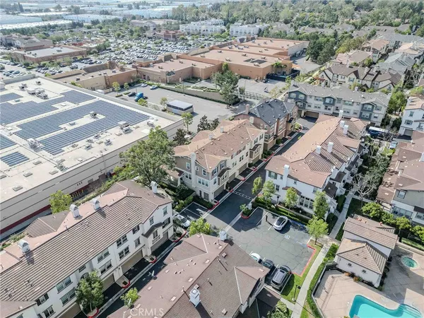 an aerial view of a city