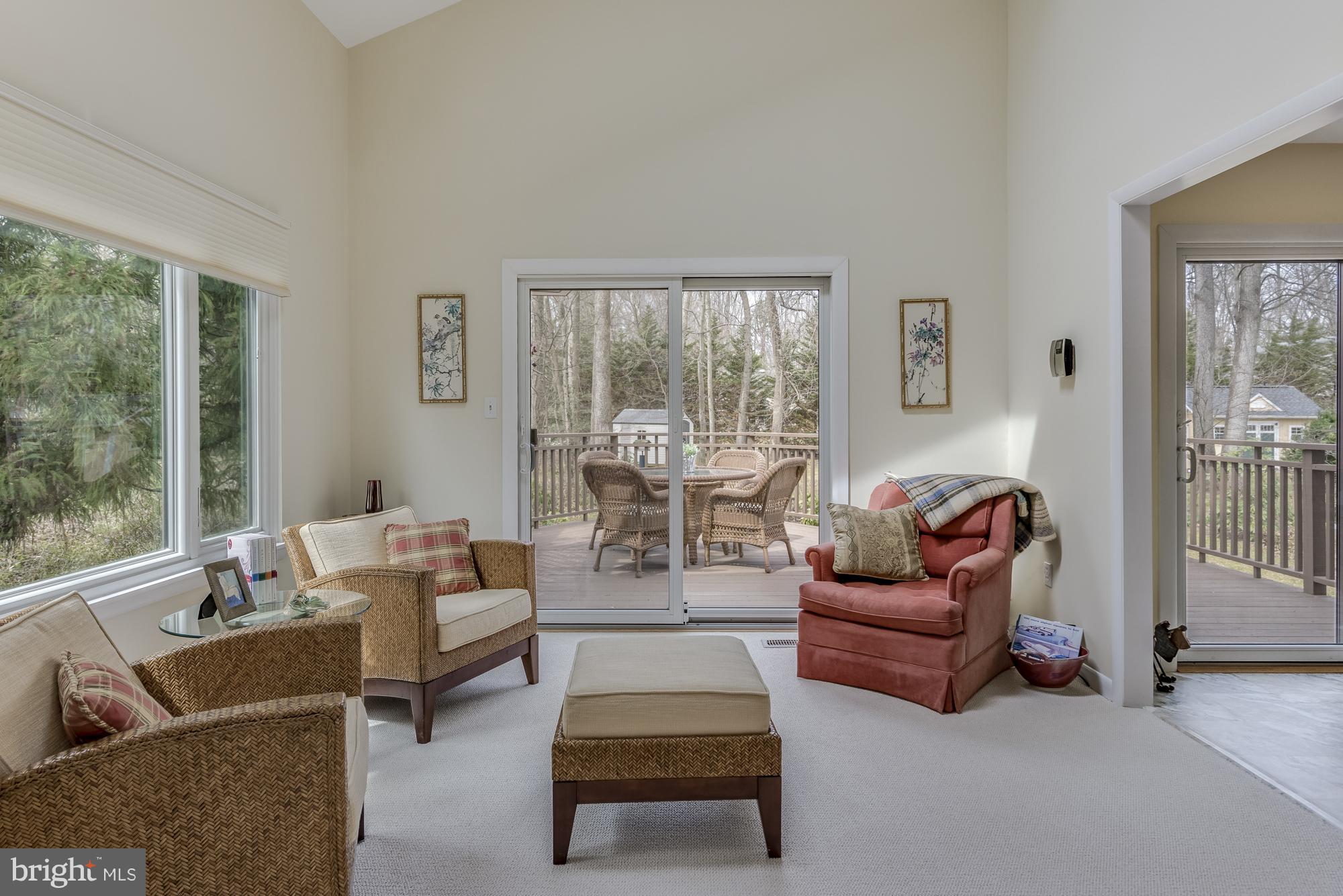2966 Valley View Road Annapolis, MD 21401 - Photo 15 of 29 Sunroom has big windows and slider to deck