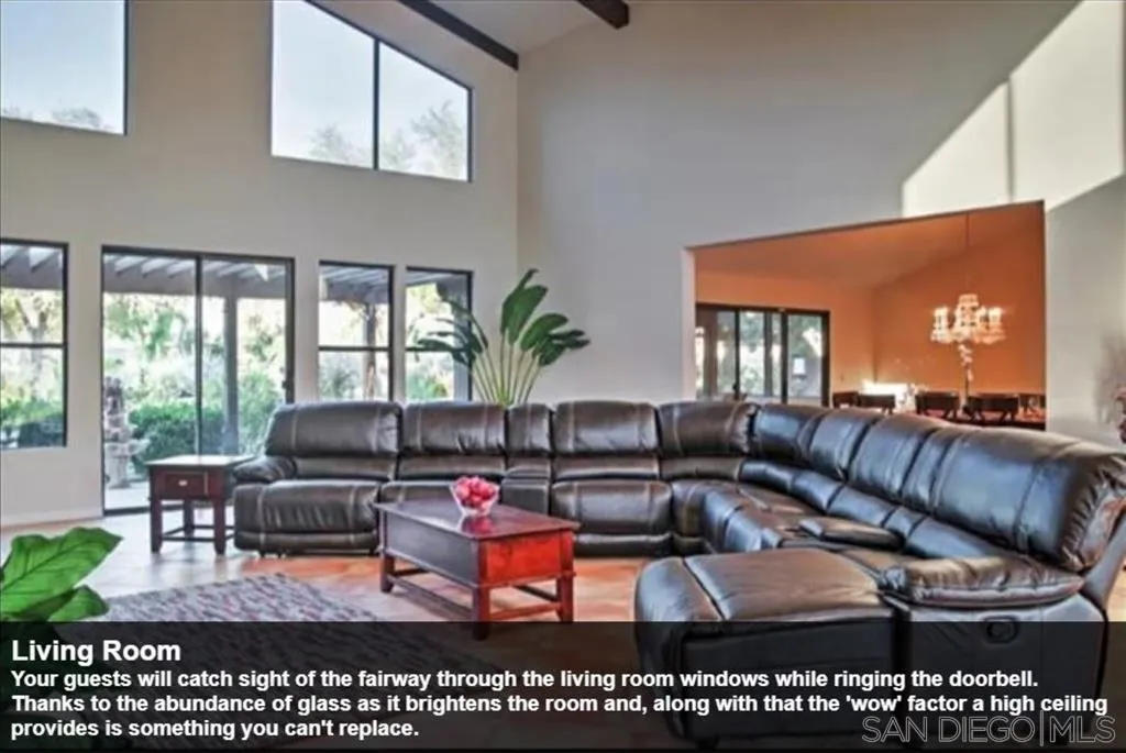 438 De Anza Spur Road Borrego Springs, CA 92004 - Photo 9 of 74 a living room with furniture and a large window