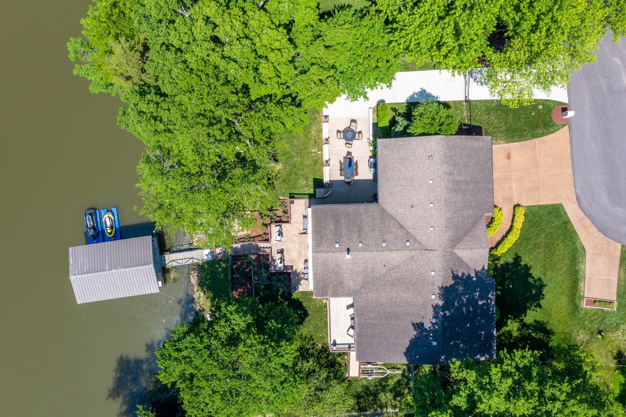 812 Burton Point Road Mount Juliet, TN 37122 - Photo 58 of 59 an aerial view of a house with outdoor space