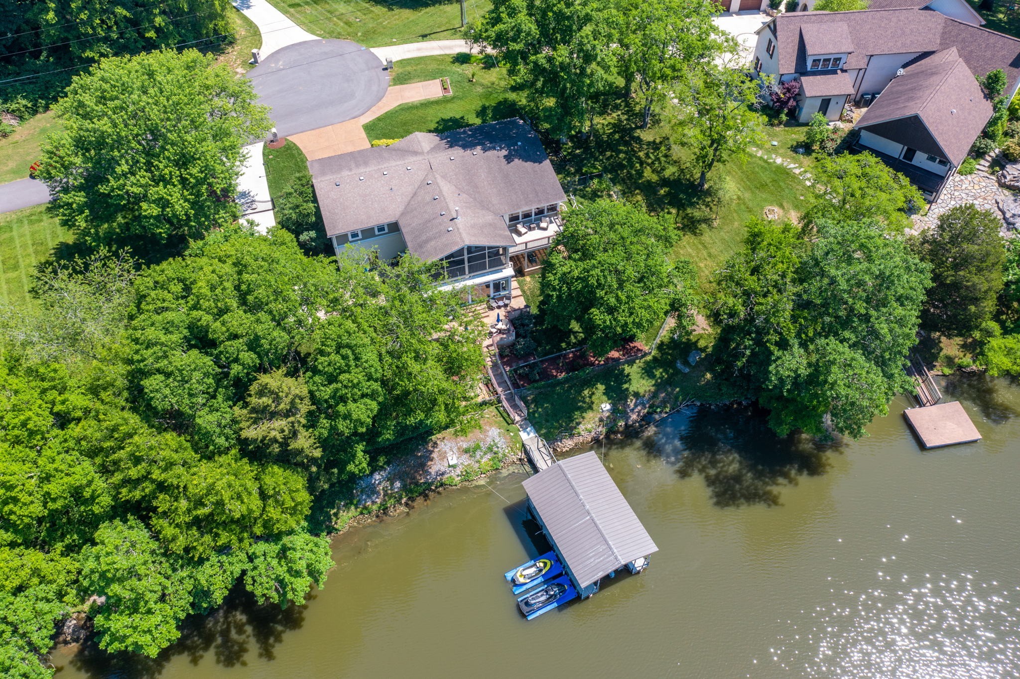 812 Burton Point Road Mount Juliet, TN 37122 - Photo 59 of 59 an aerial view of house with yard swimming pool and outdoor seating