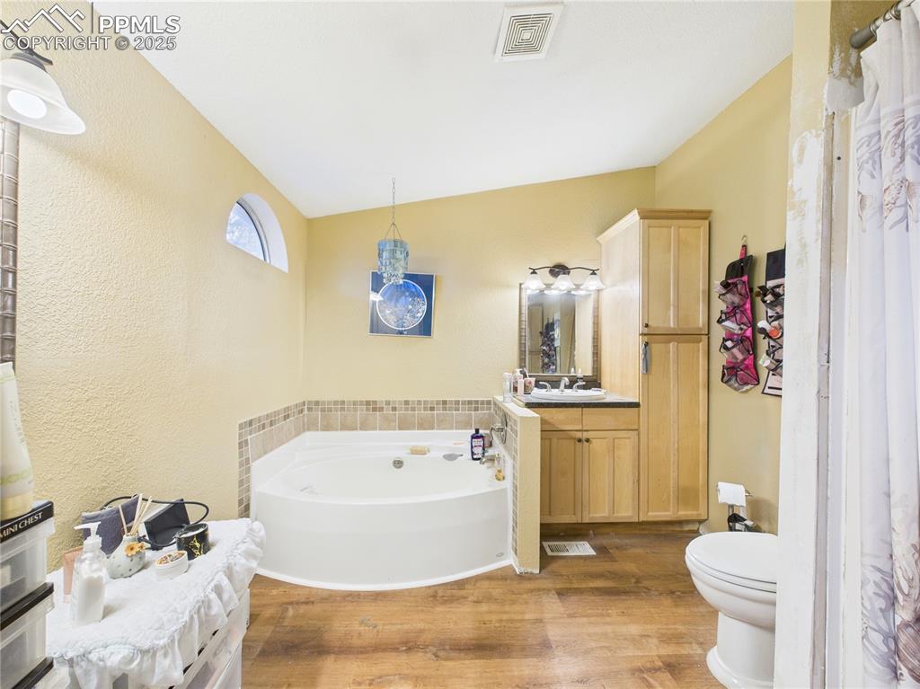 206 Lucille Street Avondale, CO 81022 - Photo 22 of 36 a bathroom with a tub sink and toilet