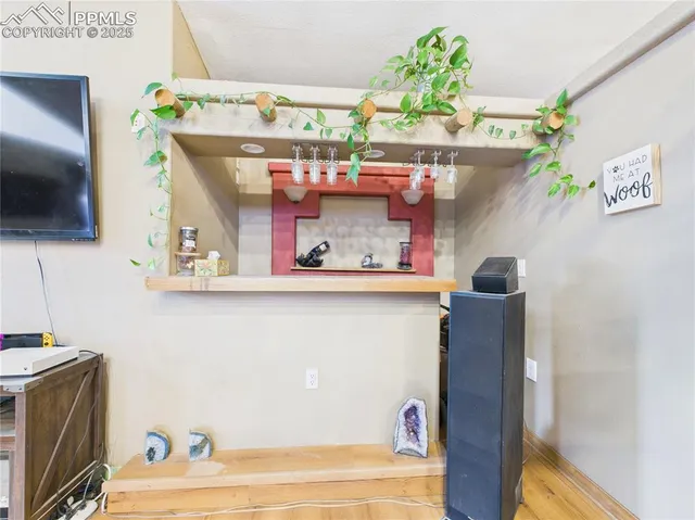 a room with storage and utility