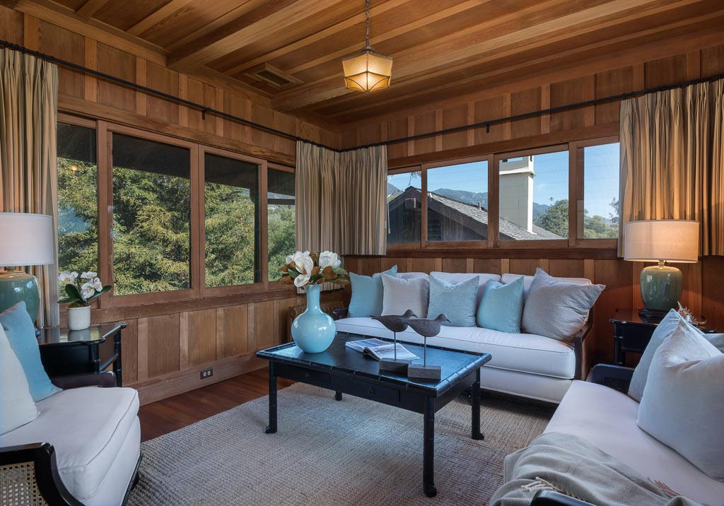 699 San Ysidro Road Montecito, CA 93108 - Photo 16 of 36 a living room with furniture and a large window