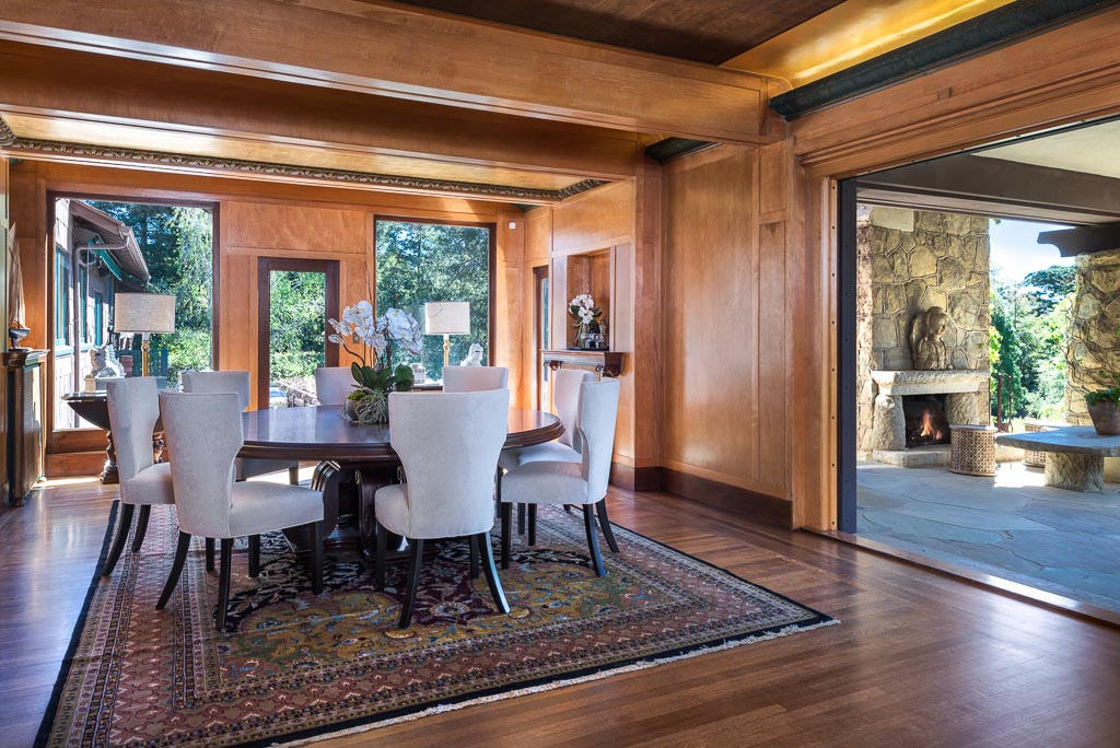 699 San Ysidro Road Montecito, CA 93108 - Photo 3 of 36 a view of a dining room with furniture window and wooden floor