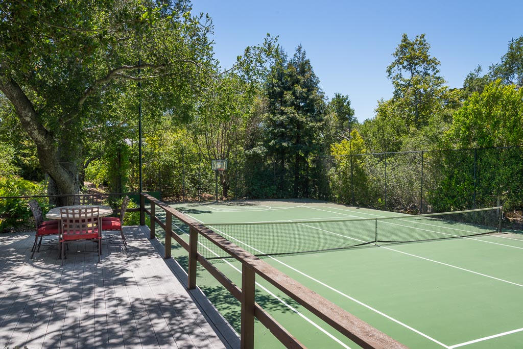 699 San Ysidro Road Montecito, CA 93108 - Photo 36 of 36 a view of a tennis ground with large trees