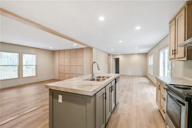 a view of a yard with an outdoor space