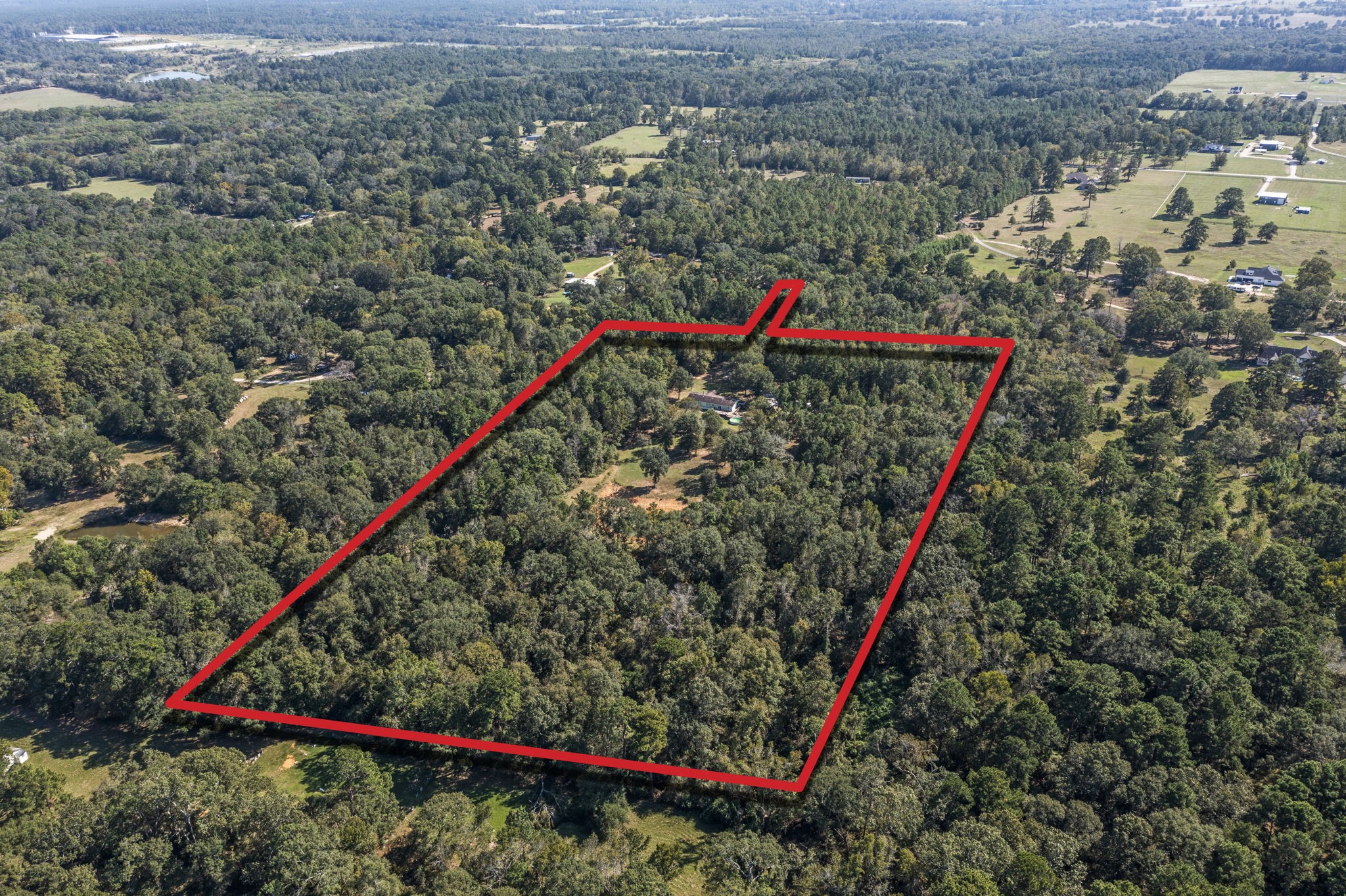 7105 Mt Zion Road New Waverly, TX 77358 - Photo 2 of 42 Back (approximate) boundary view looking toward the front of the property.