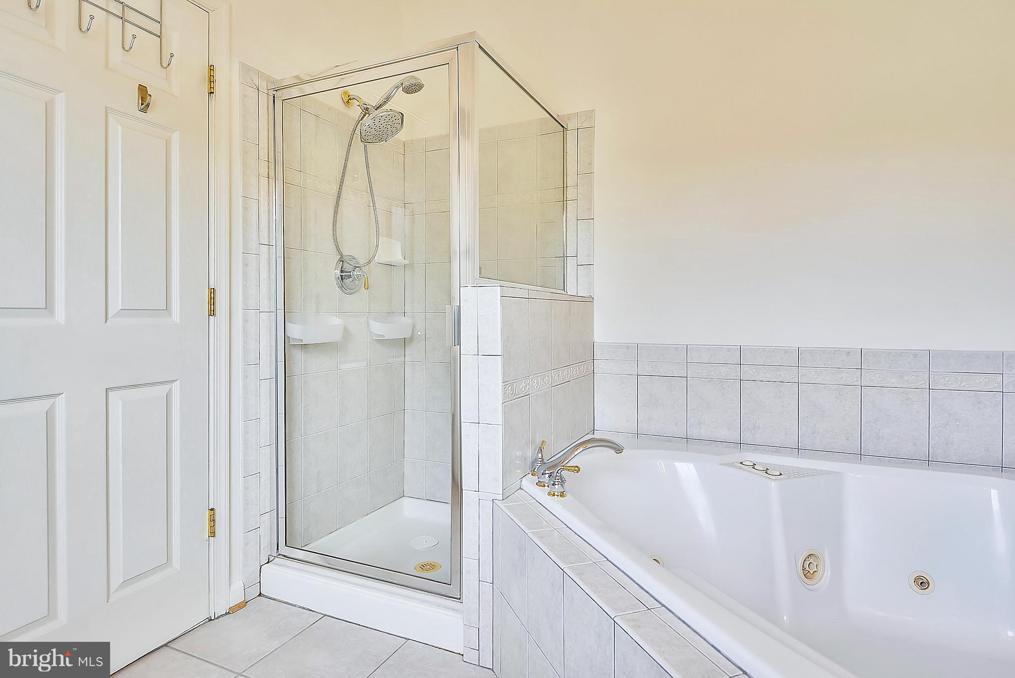 11357 King George Drive, Unit 10 Wheaton, MD 20902 - Photo 27 of 30 a bathroom with a bathtub a shower a sink and a shower