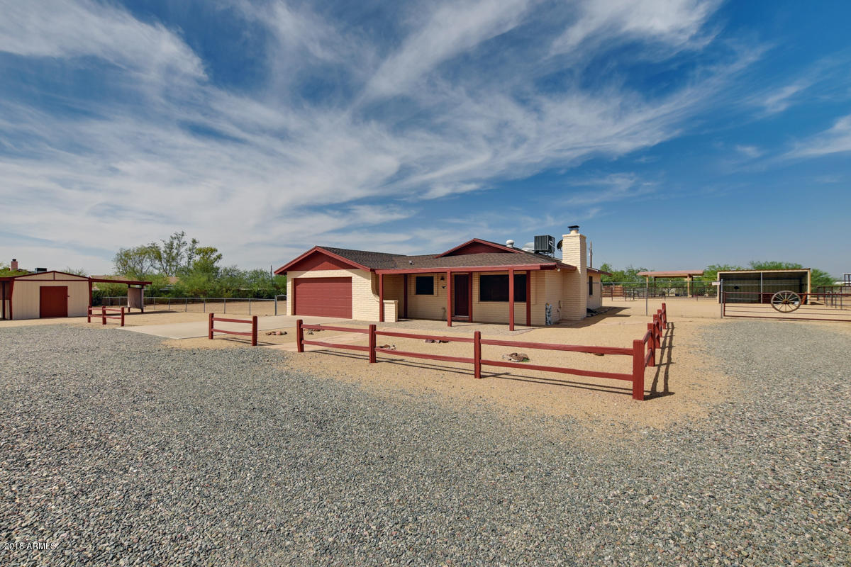 1002 East Maddock Road Phoenix, AZ 85086 - Photo 2 of 49 front of home and storage shed