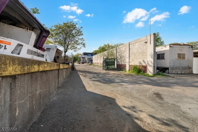 a view of a car park in front of a building
