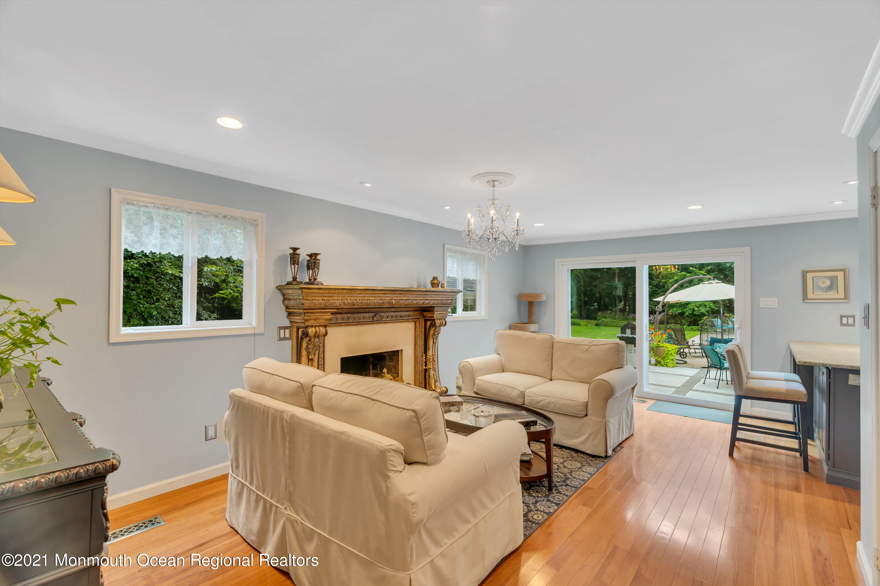 8 Partree Road Jackson, NJ 08527 - Photo 10 of 35 a living room with furniture and a fireplace
