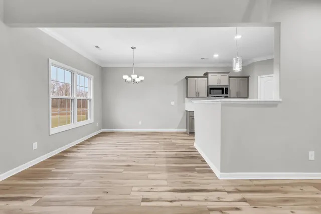 a view of kitchen and window