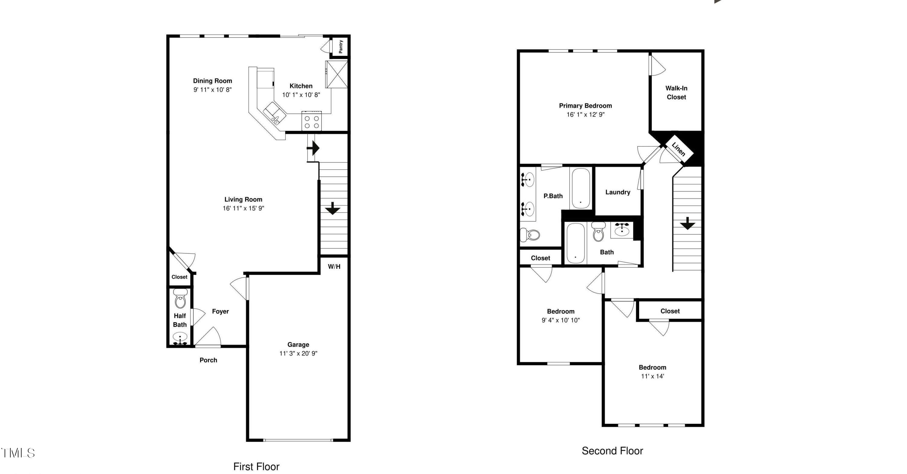 3911 Tresco Crossing Raleigh, NC 27616 - Photo 11 of 11 single-page-floor-plan