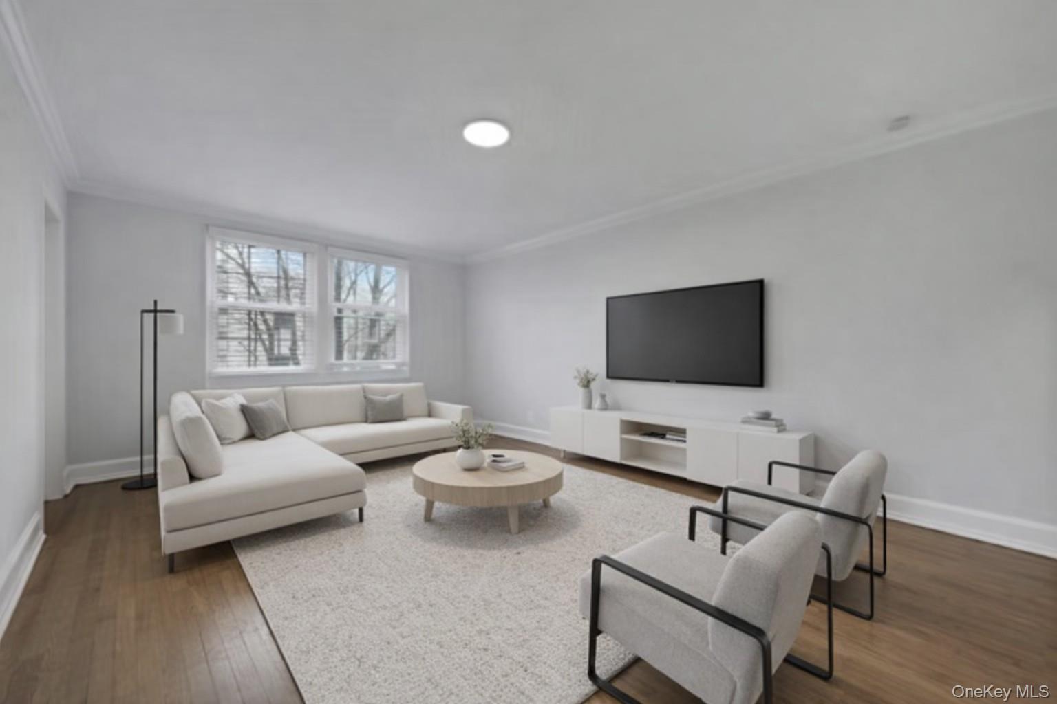 64 Kensington Road, Unit 1A Bronxville, NY 10708 - Photo 1 of 16 Welcome to 64 Kensington Road Apt. 1A - Living Room Virtually staged