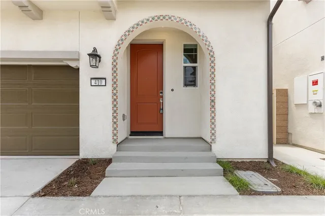 a front view of a house