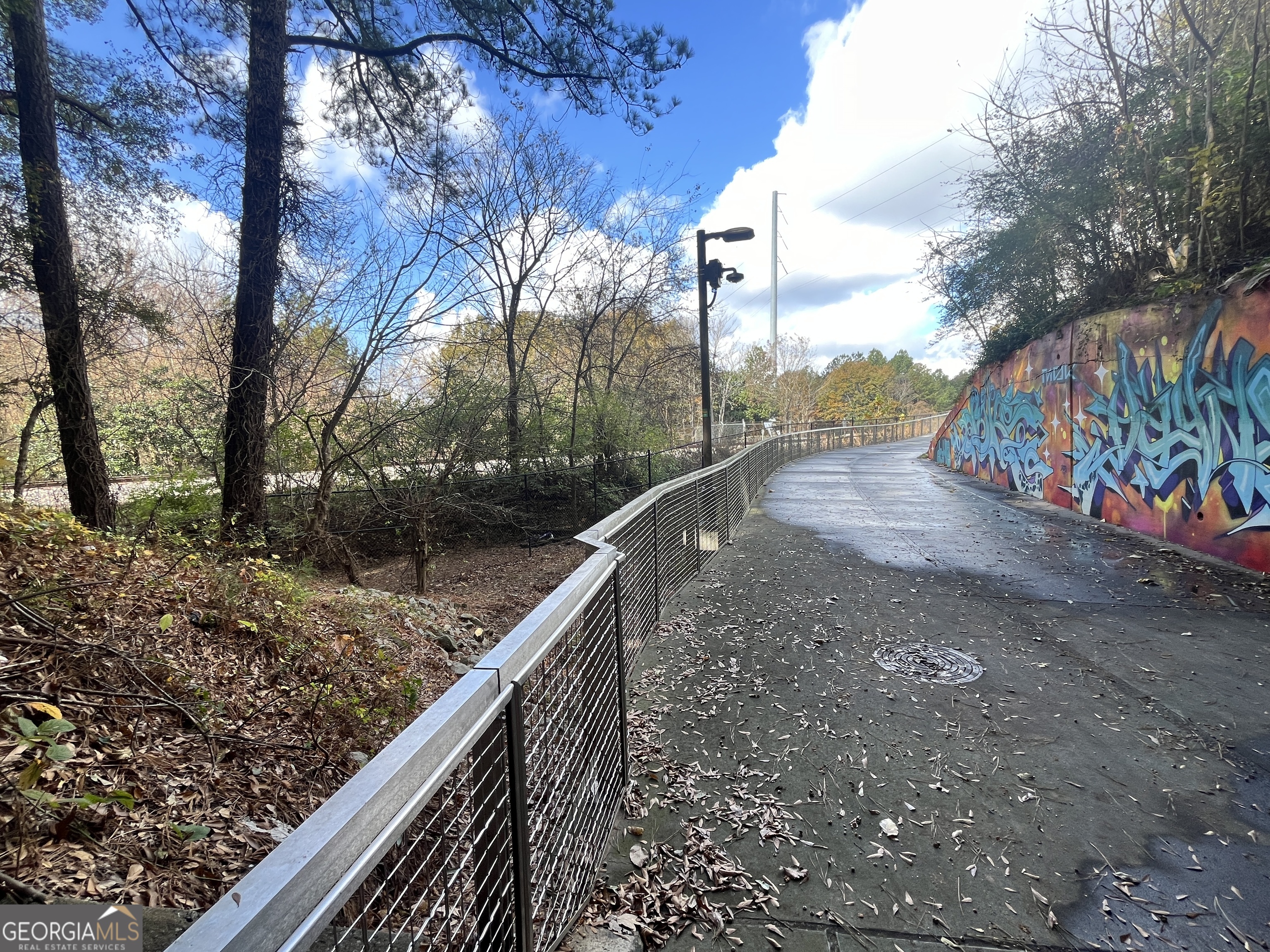 730 Glass Street Northwest Atlanta, GA 30318 - Photo 36 of 50 a view of a wooden bridge with large trees