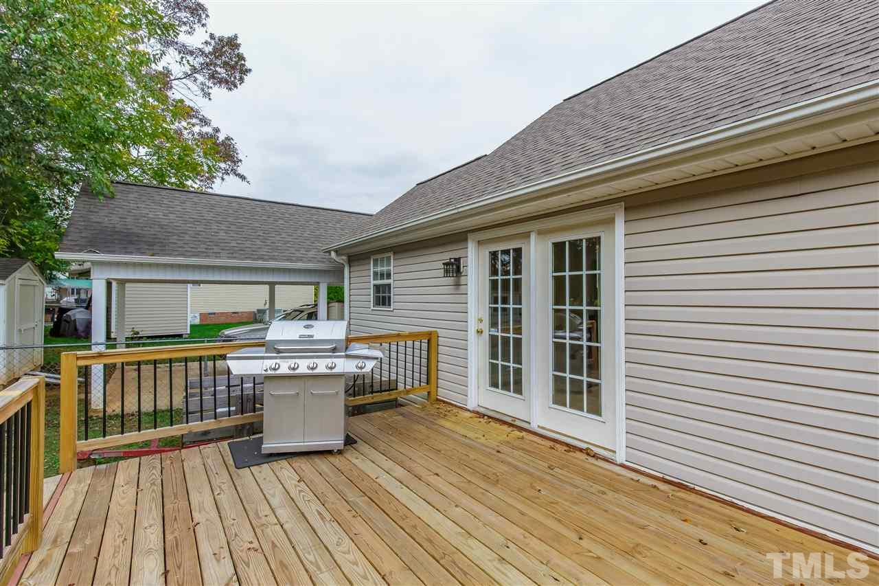 709 Ralph Graham Drive Graham, NC 27253 - Photo 24 of 30 Generous deck is 15.6' x 11.9'