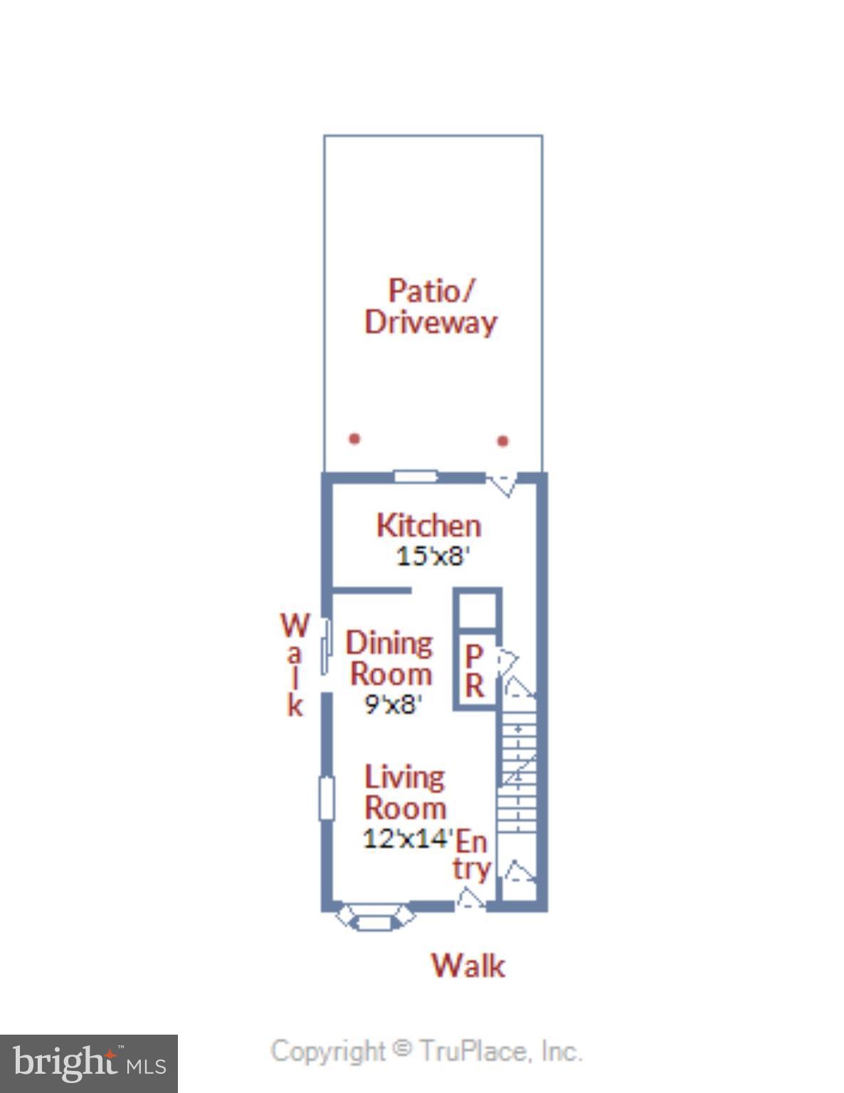 51 West Reed Avenue Alexandria, VA 22305 - Photo 29 of 30 Main level floorplan